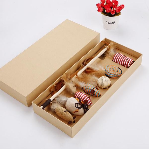 cat toys 7pcs toy set wooden stick teasing stuffed mouse interactive pet supplies gift box
cat toys 7pcs toy set wooden stick teasing stuffed mouse interactive pet supplies gift box