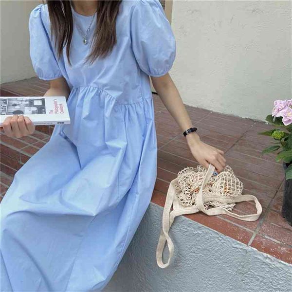 casual dresses korean o neck solid color gentle puff sleeve mid-length summer new chic fashion elegant short 5bk4, Black;gray
casual dresses korean o neck solid color gentle puff sleeve mid-length summer new chic fashion elegant short 5bk4, Black;gray