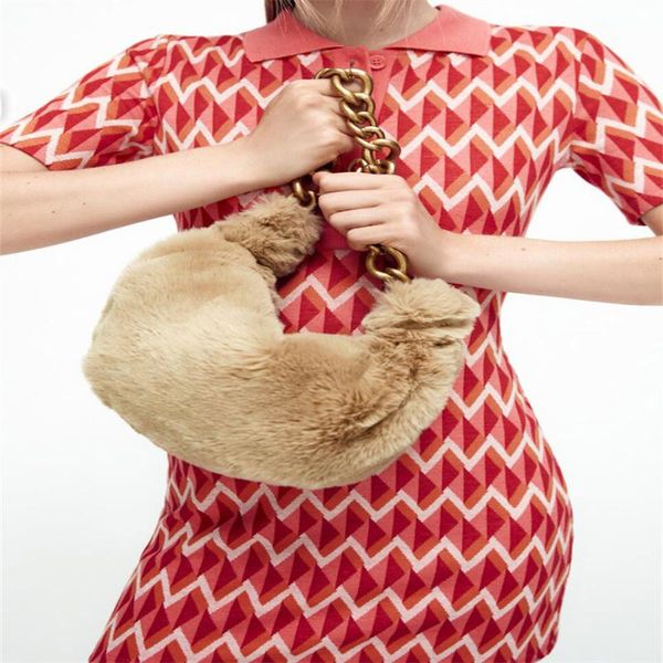 evening bags faux fur brown handbags for women thick chains brand shoulder bag luxury designer hobos women's winter shopper underarm 20
evening bags faux fur brown handbags for women thick chains brand shoulder bag luxury designer hobos women's winter shopper underarm 20