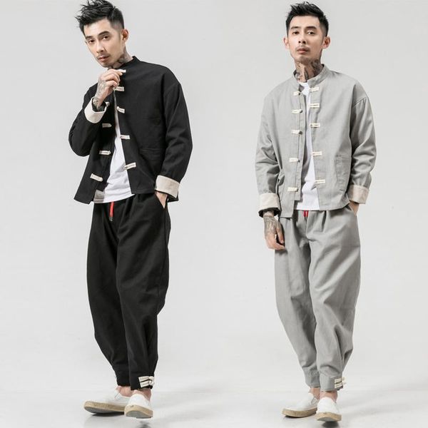 ethnic clothing men oriental fashion qipao pants chinese style hanfu tang suit coat jackets trousers shirts set streetwear, Red
ethnic clothing men oriental fashion qipao pants chinese style hanfu tang suit coat jackets trousers shirts set streetwear, Red