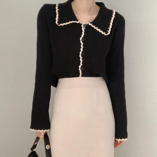 women's knits & tees cute short knitted sweater coats long sleeve sweet girls lolita preppy style women korea japan chic button crop ca, White
women's knits & tees cute short knitted sweater coats long sleeve sweet girls lolita preppy style women korea japan chic button crop ca, White