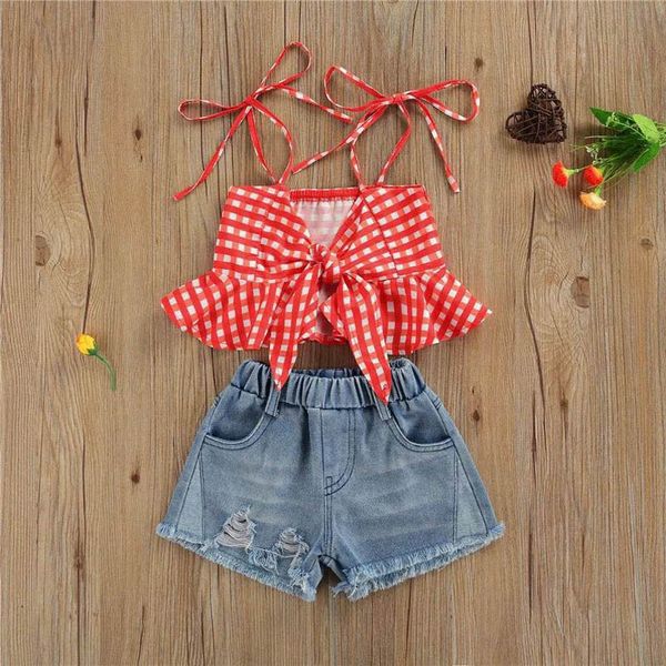 kids clothing sets girls outfits baby clothes childrens suit summer children wear sleeveless tank denim shorts 2pcs b7499, White
kids clothing sets girls outfits baby clothes childrens suit summer children wear sleeveless tank denim shorts 2pcs b7499, White