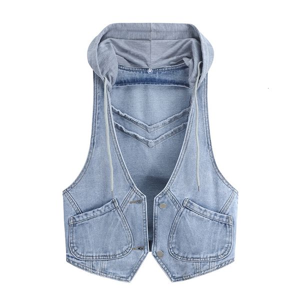 women's vests womens vest large size denim female spring korean style slim short hooded sleeveless jacket waistcoat gilet femme co, Black;white
women's vests womens vest large size denim female spring korean style slim short hooded sleeveless jacket waistcoat gilet femme co, Black;white