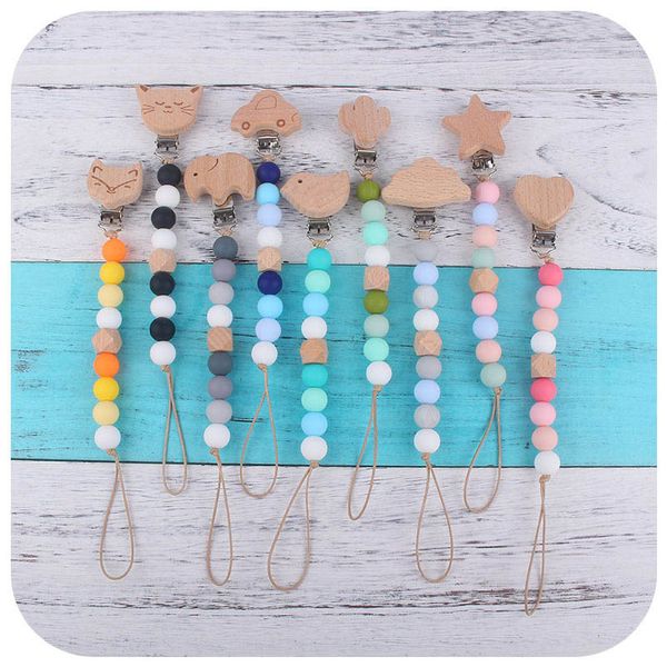 pacifier holders baby chain clips silicone teething beads natural wooden kids chew toys infant feeding animal newborn teeth practice toy 2pc
pacifier holders baby chain clips silicone teething beads natural wooden kids chew toys infant feeding animal newborn teeth practice toy 2pc