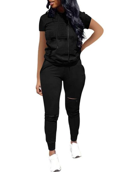 gym clothing 2021 summer women's sport suit solid burnt flower hooded short sleeve two piece set fitness running yoga quick dry, White;black
gym clothing 2021 summer women's sport suit solid burnt flower hooded short sleeve two piece set fitness running yoga quick dry, White;black