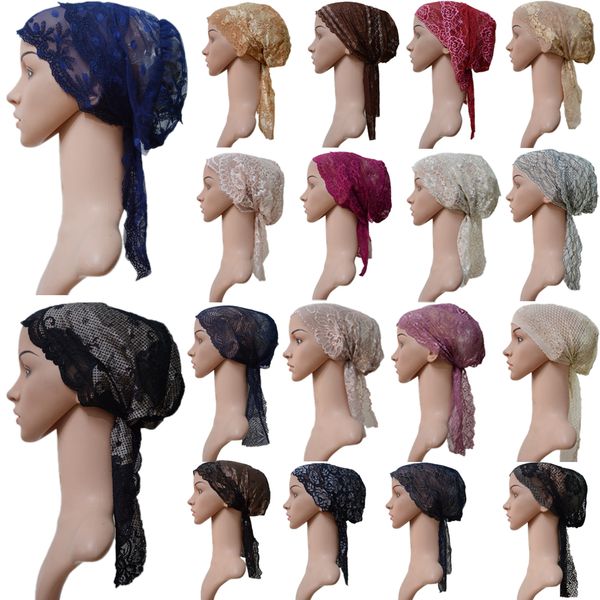 muslim women lace hijab turban beanie bonnet cap underscarf inner hat islamic hair loss cover under scarf headwear wrap, Blue;gray
muslim women lace hijab turban beanie bonnet cap underscarf inner hat islamic hair loss cover under scarf headwear wrap, Blue;gray