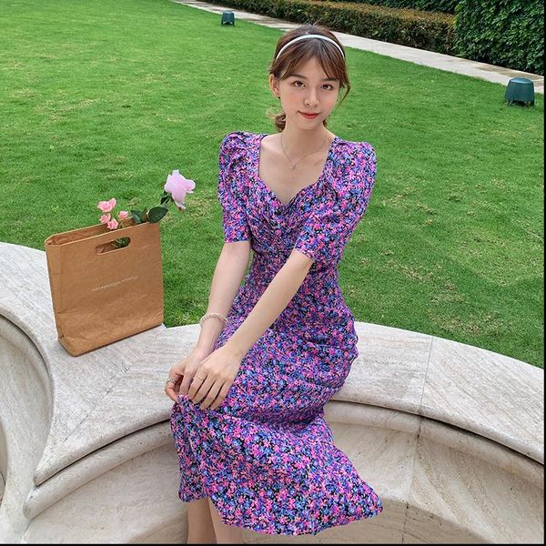 women vintage dress long floral chiffon summer runway elegant party bodycon maxi boho korean vacation, Black;gray
women vintage dress long floral chiffon summer runway elegant party bodycon maxi boho korean vacation, Black;gray