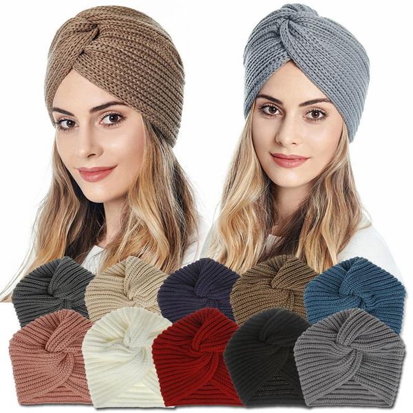 beanie/skull caps autumn winter cross knitted hat women solid color wool warm knitting turban cap fashion female muslim hats, Blue;gray
beanie/skull caps autumn winter cross knitted hat women solid color wool warm knitting turban cap fashion female muslim hats, Blue;gray