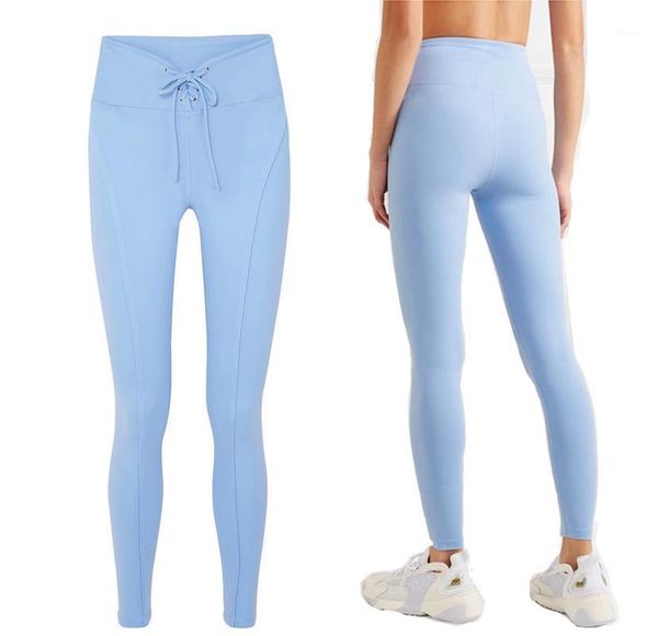 yoga outfit women fitness leggings elastic high waist lace up design workout pants tights 6 colors
yoga outfit women fitness leggings elastic high waist lace up design workout pants tights 6 colors