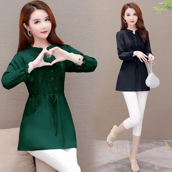plus size loose blouse women spring blusas womens and blouses dark green red navy blue black 8715 women's & shirts, White
plus size loose blouse women spring blusas womens and blouses dark green red navy blue black 8715 women's & shirts, White