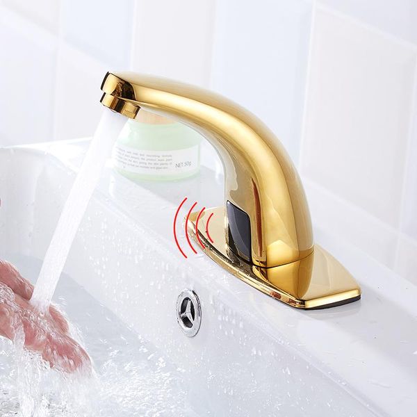 touchless faucet gold bathroom infrared motion sensor tap smart induction basin mixer single cold water robinet lavabo sink faucets
touchless faucet gold bathroom infrared motion sensor tap smart induction basin mixer single cold water robinet lavabo sink faucets