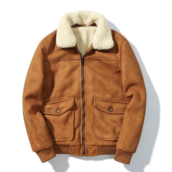 Men's plus size Outerwear 2021 Winter Plush Collar Jaet Detachable Suede Coat Cotton 0909, Khaki
Men's plus size Outerwear 2021 Winter Plush Collar Jaet Detachable Suede Coat Cotton 0909, Khaki