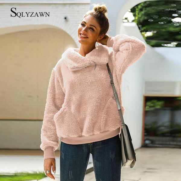 womens warm fleece pullover fall winter long sleeve fluffy sherpa sweatshirt korean kawaii streetwear knaki pink loose clothes1, Black
womens warm fleece pullover fall winter long sleeve fluffy sherpa sweatshirt korean kawaii streetwear knaki pink loose clothes1, Black