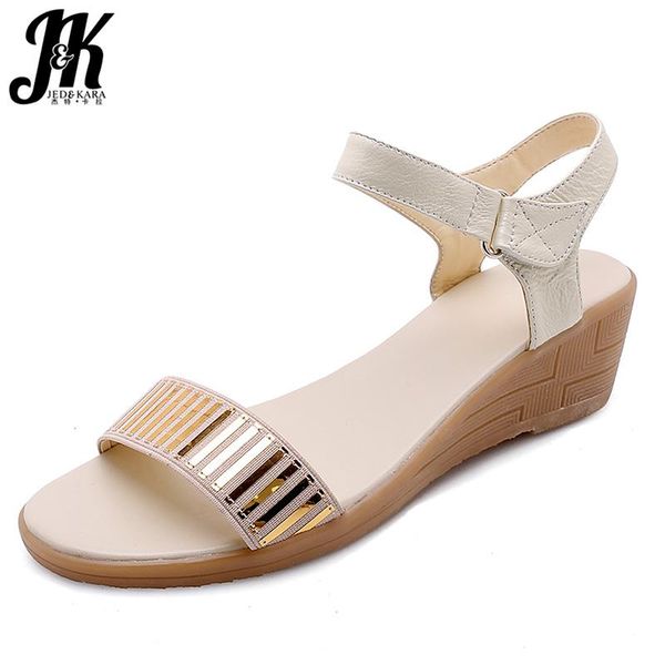 cow leather sandals women open toe buckle footwear ankle strap shoes female fashion casual wedges woman summer, Black
cow leather sandals women open toe buckle footwear ankle strap shoes female fashion casual wedges woman summer, Black