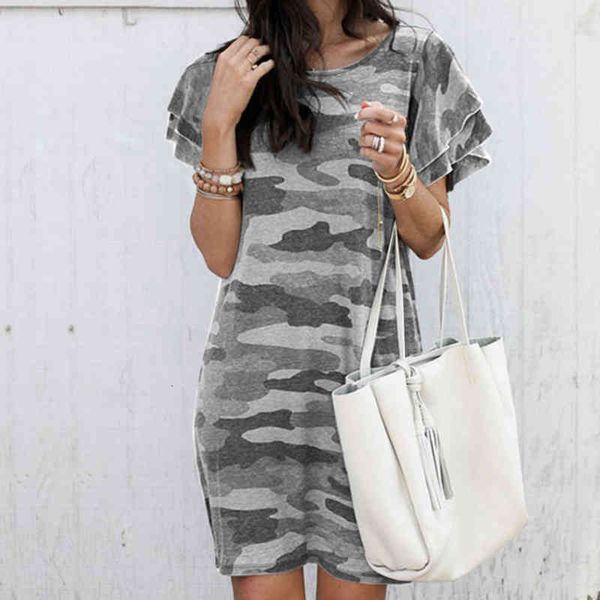 casual dresses fashion woman vintage dress retro camouflage summer o neck short sleeve long tshirt tee plus size d67r, Black;gray
casual dresses fashion woman vintage dress retro camouflage summer o neck short sleeve long tshirt tee plus size d67r, Black;gray