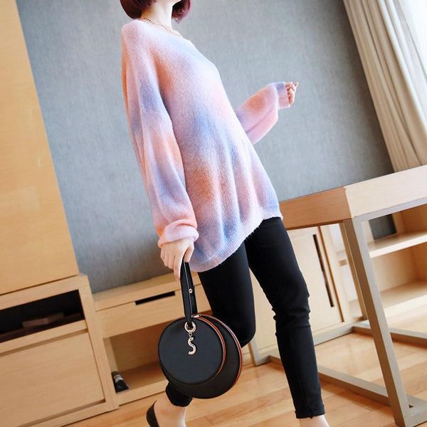 women's sweaters loose modis casual tie dye sweater women oversized 2021 autumn winter knitted pullovers ladies pink blue fall, White;black
women's sweaters loose modis casual tie dye sweater women oversized 2021 autumn winter knitted pullovers ladies pink blue fall, White;black