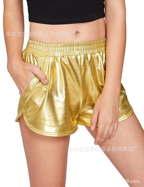 casual dresses women's soft elastic high waist solid color pocket bright leather shorts, Black;gray
casual dresses women's soft elastic high waist solid color pocket bright leather shorts, Black;gray