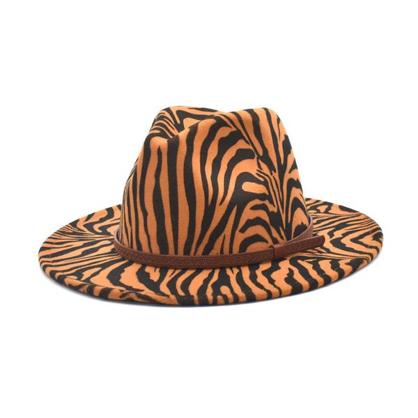 wide brim jazz caps zebra grain wool fedora hat with shinning chains pu leather belt gentleman elegant lady winter autumn church wedding pan, Blue;gray
wide brim jazz caps zebra grain wool fedora hat with shinning chains pu leather belt gentleman elegant lady winter autumn church wedding pan, Blue;gray