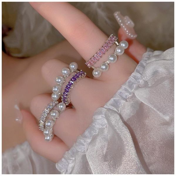 cluster rings mengjiqiao korean sweet luxury crystal double layers for women ladies elegant pearl beads finger ring jewelry gifts, Golden;silver
cluster rings mengjiqiao korean sweet luxury crystal double layers for women ladies elegant pearl beads finger ring jewelry gifts, Golden;silver
