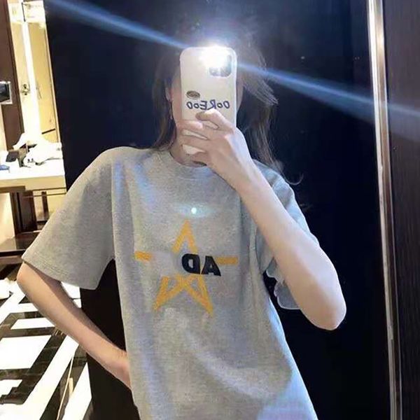 2021 new tide ader five pointed star embroidered cloth short sleeve t-shirt error for men and women, White
2021 new tide ader five pointed star embroidered cloth short sleeve t-shirt error for men and women, White