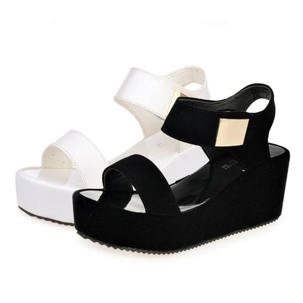 sandals summer women wedges med heel platform ladies open toe chunky shoes c226, Black
sandals summer women wedges med heel platform ladies open toe chunky shoes c226, Black