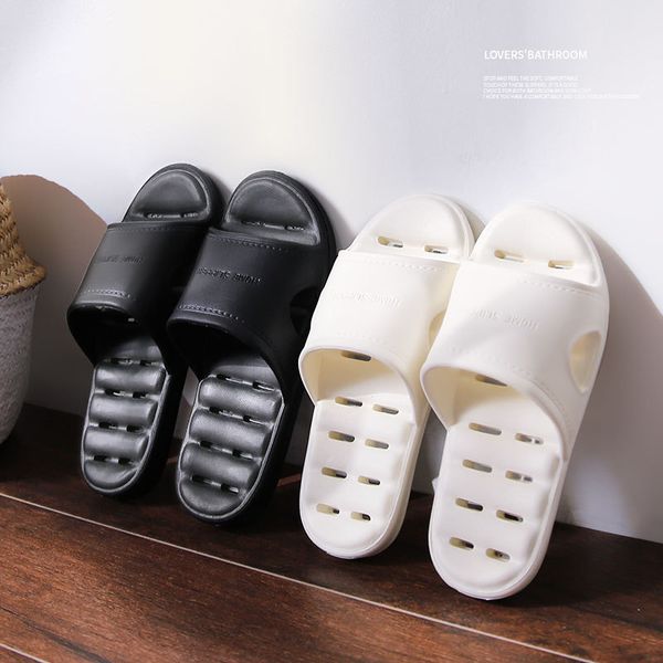 luxury slippers couple bathroom slippers men's indoor bath women's sandals summer thick soft bottom leaking home sho, Black
luxury slippers couple bathroom slippers men's indoor bath women's sandals summer thick soft bottom leaking home sho, Black