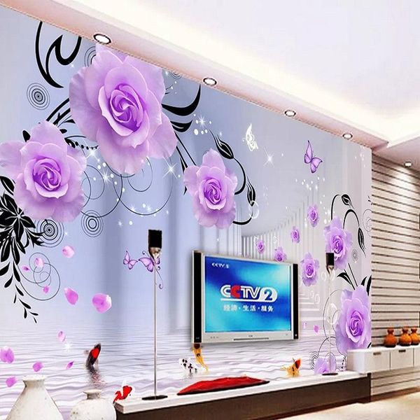 wallpapers custom large mural 3d wallpaper modern creative expansion space purple rose tv back wall decor deep 5d embossed
wallpapers custom large mural 3d wallpaper modern creative expansion space purple rose tv back wall decor deep 5d embossed