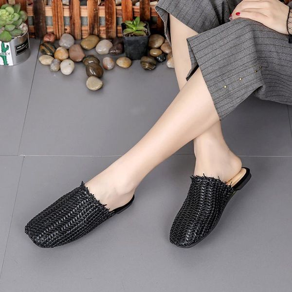 corporis size 35-40 fashion summer shoes slingback colod colors flat with ladies mules square toe women sandals 2021, Black
corporis size 35-40 fashion summer shoes slingback colod colors flat with ladies mules square toe women sandals 2021, Black