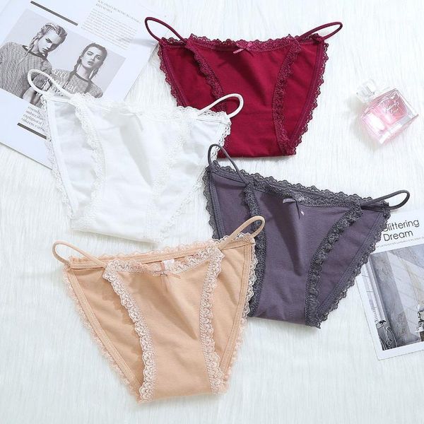 women's panties underwear ladies pure cotton lace thin belt low waist seamless girl antibacterial briefs, Black;pink
women's panties underwear ladies pure cotton lace thin belt low waist seamless girl antibacterial briefs, Black;pink