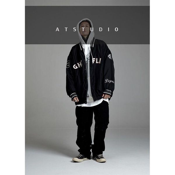 loose baseball uniform men's 2021 spring autumn trend hip-hop vibe style high street european american couple jacket jackets, Black;brown
loose baseball uniform men's 2021 spring autumn trend hip-hop vibe style high street european american couple jacket jackets, Black;brown