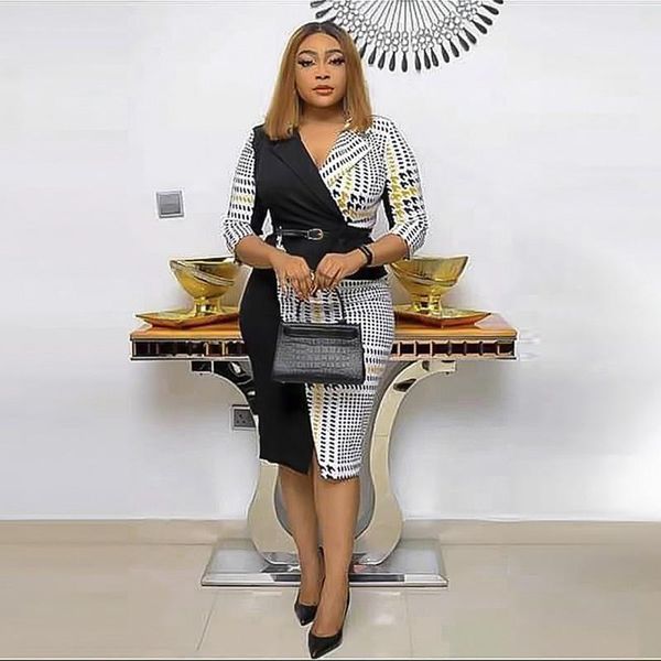 casual dresses dress maxi elegant + belt 2021 celebrity temperament v-neck splicing color matching houndstooth lattice slim waist bag hip, Black;gray
casual dresses dress maxi elegant + belt 2021 celebrity temperament v-neck splicing color matching houndstooth lattice slim waist bag hip, Black;gray