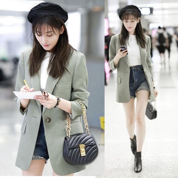 women's suits & blazers small suit female jacket korean version 2021 spring slim body casual long section wild trend autumn, White;black
women's suits & blazers small suit female jacket korean version 2021 spring slim body casual long section wild trend autumn, White;black