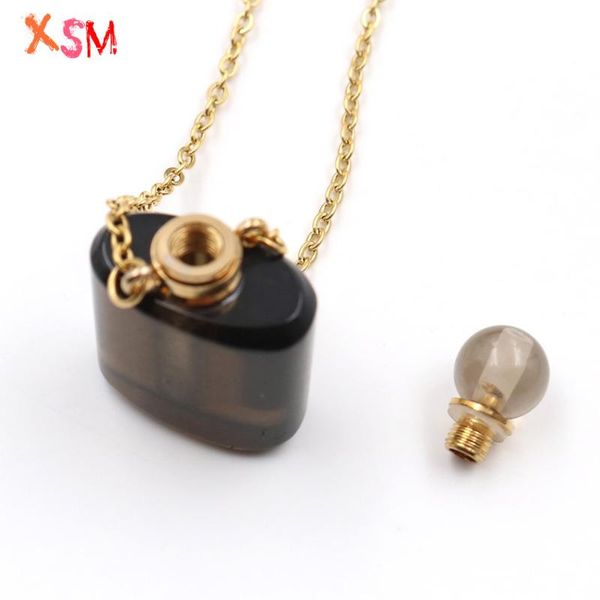 pendant necklaces xsm natural smoky quartzs perfume bottle necklace for oil diffuser meditation crystal bottles jewelry, Silver
pendant necklaces xsm natural smoky quartzs perfume bottle necklace for oil diffuser meditation crystal bottles jewelry, Silver