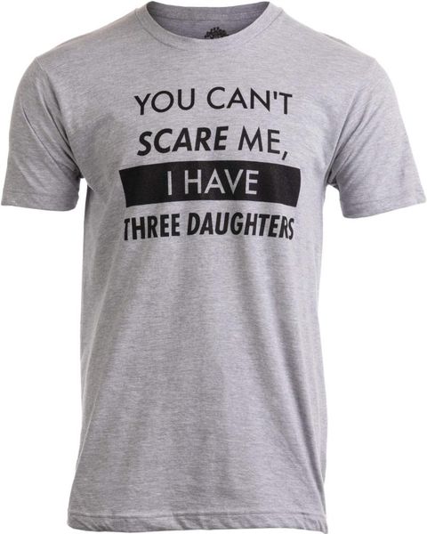 men's t-shirts you can't , i have three daughters | funny dad daddy joke men t-shirt, White;black
men's t-shirts you can't , i have three daughters | funny dad daddy joke men t-shirt, White;black