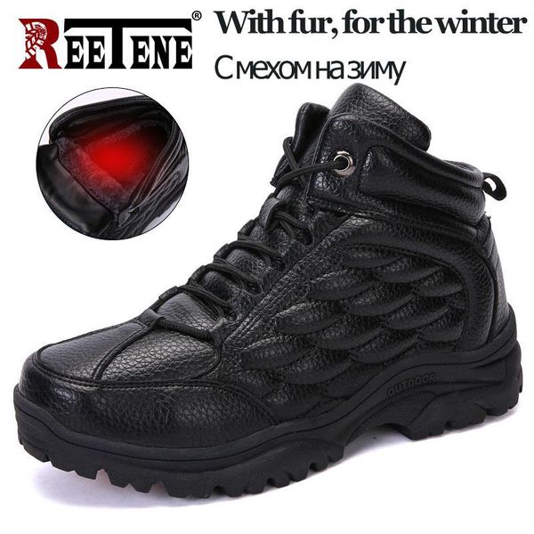 boots reetene men leather with fur thick composite sole winter shoes outdoors ankle safety work army, Black
boots reetene men leather with fur thick composite sole winter shoes outdoors ankle safety work army, Black
