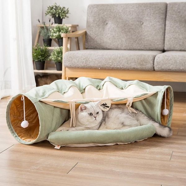 cat tunnel bed with mat collapsible 2 way tube scratching ball interactive play toys hideout house for puppy kitten small animal supplies
cat tunnel bed with mat collapsible 2 way tube scratching ball interactive play toys hideout house for puppy kitten small animal supplies