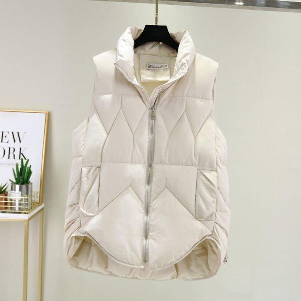 women's vests 2021 women vest turn down collar sleeveless coat female jacket waistcoat autumn winter ladies casual cotton padded h934, Black;white
women's vests 2021 women vest turn down collar sleeveless coat female jacket waistcoat autumn winter ladies casual cotton padded h934, Black;white