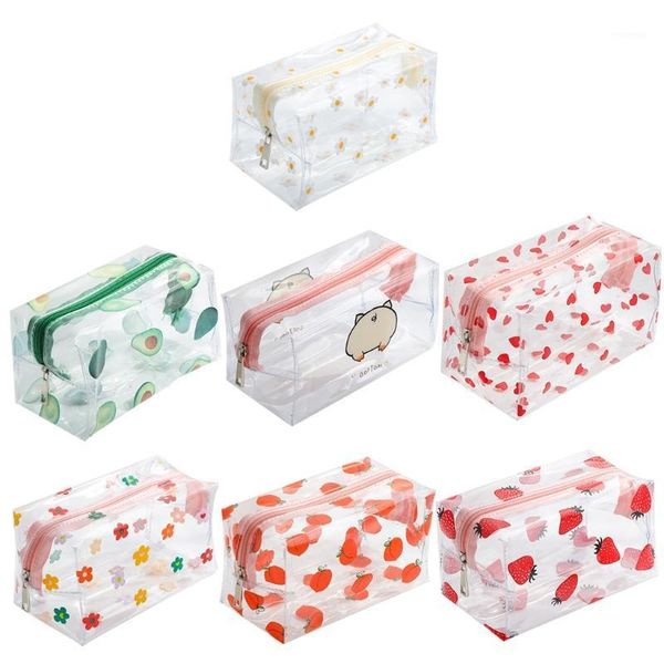 cosmetic bags & cases x5xa women girls clear plastic zippered makeup bag sweet colorful floral fruits print waterproof travel transparent1
cosmetic bags & cases x5xa women girls clear plastic zippered makeup bag sweet colorful floral fruits print waterproof travel transparent1