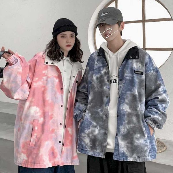 men's jackets loose and casual men's jacket, fashion coat, tie dye, double-sided, square collar, wild loose, novel in autumn 2021, Black;brown
men's jackets loose and casual men's jacket, fashion coat, tie dye, double-sided, square collar, wild loose, novel in autumn 2021, Black;brown