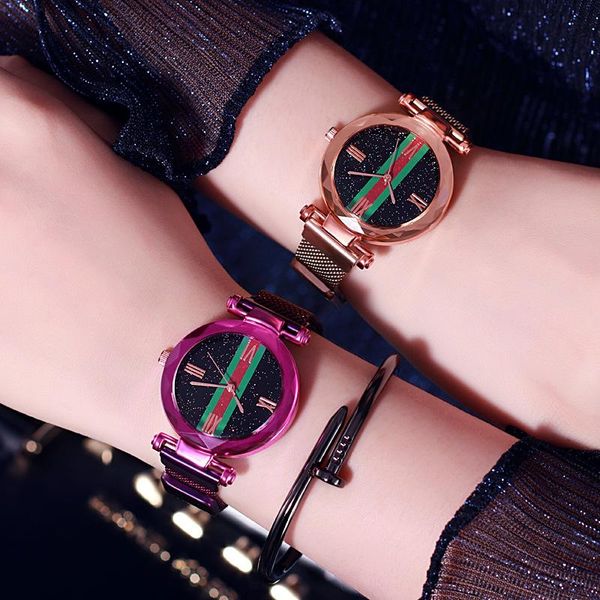 wristwatches gold watch women magnet buckle starry sky wrist luxury ladies stainless steel quartz clock relogio feminino, Slivery;brown
wristwatches gold watch women magnet buckle starry sky wrist luxury ladies stainless steel quartz clock relogio feminino, Slivery;brown