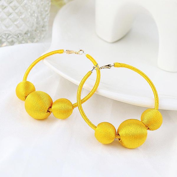 hoop & huggie retro women big circle earrings european and american jewelry elegant yellow round weave female summer ear, Golden;silver
hoop & huggie retro women big circle earrings european and american jewelry elegant yellow round weave female summer ear, Golden;silver
