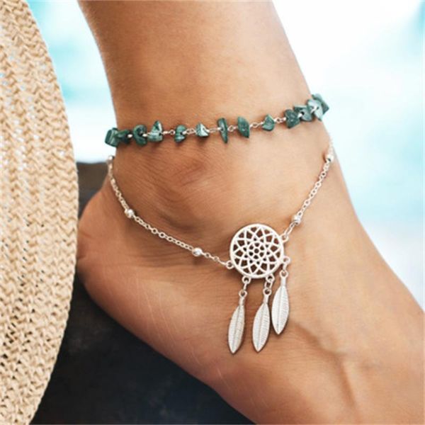 anklets european and american cross-border jewelry hollow dream catcher irregular bracelet feather pendant beach anklet, Red;blue
anklets european and american cross-border jewelry hollow dream catcher irregular bracelet feather pendant beach anklet, Red;blue