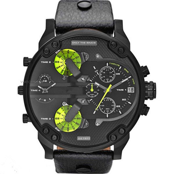 luxury wristwatch montre luxe military clock leather strap 53mm big dial dz watches men's sport quartz watch casual classic high qualit, Slivery;brown
luxury wristwatch montre luxe military clock leather strap 53mm big dial dz watches men's sport quartz watch casual classic high qualit, Slivery;brown
