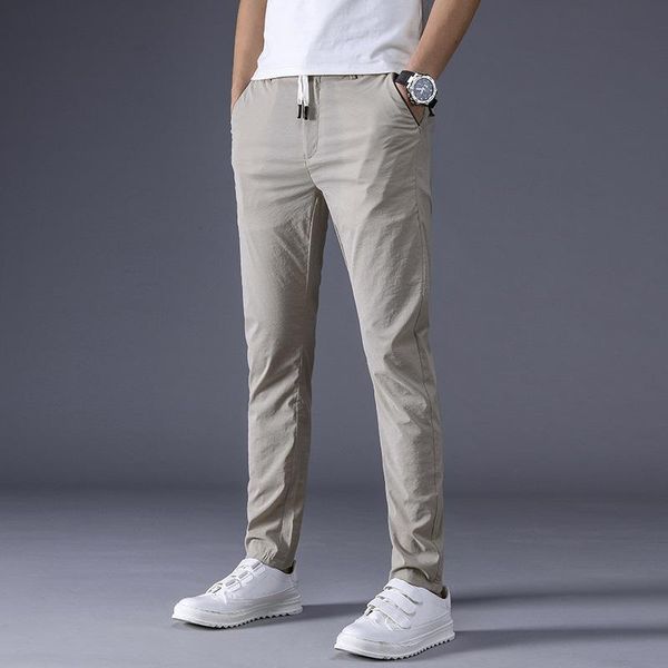 brand summer men's trousers super thin breathable stretch trend to trim pants for male small foot casual trouser, Black
brand summer men's trousers super thin breathable stretch trend to trim pants for male small foot casual trouser, Black