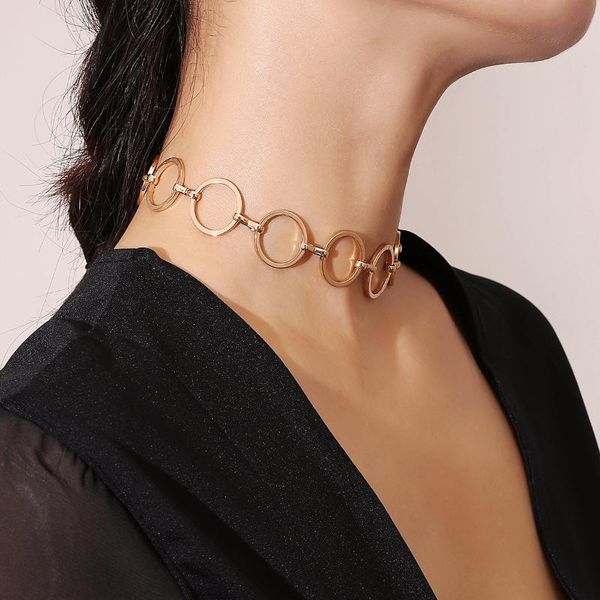 chokers pretty punk round metal chain o ring choker women men collar vintage necklace gold silver color girls gifts, Golden;silver
chokers pretty punk round metal chain o ring choker women men collar vintage necklace gold silver color girls gifts, Golden;silver