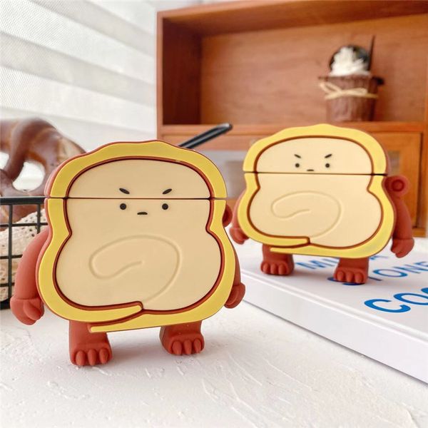 3d cartoon bread man stand wireless earphone cases for airpods 1 2 pro silicone headphone protective cover for airpod case with hook
3d cartoon bread man stand wireless earphone cases for airpods 1 2 pro silicone headphone protective cover for airpod case with hook