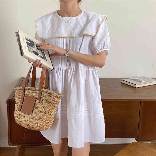 dresses preppy style girls students chic navy collar gentle summer sweet all match loose a-line mini es vestidos, Black;gray
dresses preppy style girls students chic navy collar gentle summer sweet all match loose a-line mini es vestidos, Black;gray