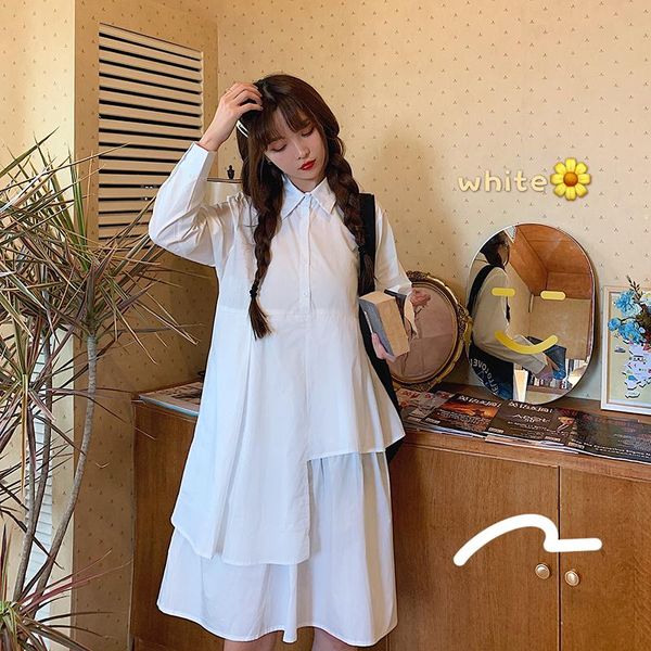 maternity dresses 8003# dress spring autumn cotton long sleeve loose solid color for pregnant women mom, White
maternity dresses 8003# dress spring autumn cotton long sleeve loose solid color for pregnant women mom, White