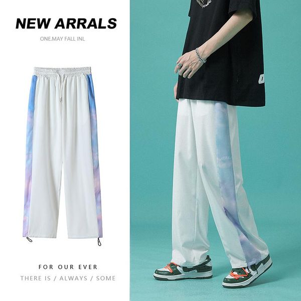 men's pants summer thin ice silk casual sweatpants men harajuku straight male letter printed fashion quick drying mens clothing, Black
men's pants summer thin ice silk casual sweatpants men harajuku straight male letter printed fashion quick drying mens clothing, Black