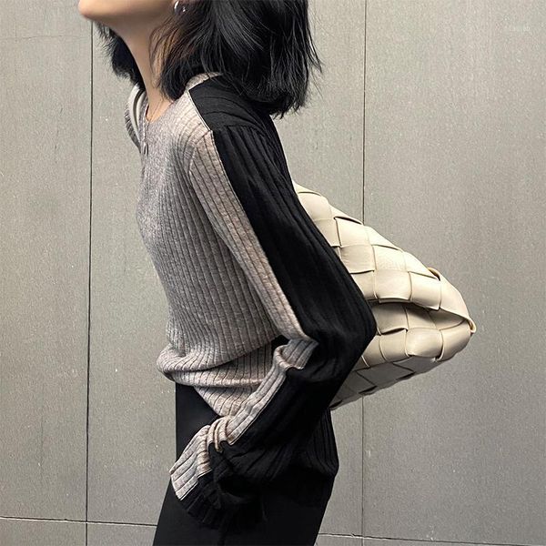 women's sweaters 2021 autumn winter knitted bodycon gothic gray sweater pullover for woman harajuku vintage kpop korean style clothing, White;black
women's sweaters 2021 autumn winter knitted bodycon gothic gray sweater pullover for woman harajuku vintage kpop korean style clothing, White;black